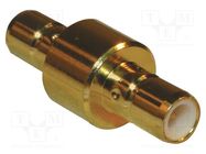 Adapter; SMB female,both sides; Insulation: PTFE; 50Ω; Mat: brass AMPHENOL RF
