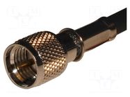 Connector: UHF mini; plug; male; straight; soldering,crimped; PTFE AMPHENOL RF