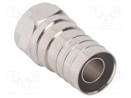 Connector: F; plug; male; straight; 75Ω; RG6; crimped; for cable AMPHENOL RF