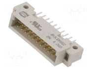 Connector: DIN 41612; socket; male; PIN: 20; straight; 2A; THT; a+b HARTING