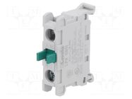 Contact block; Platinum; -25÷70°C; for back plate; Contacts: NO LOVATO ELECTRIC