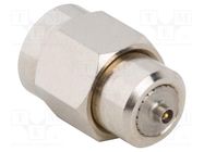 Adapter; AMMC female,SMA male; Insulation: PTFE; 50Ω; brass AMPHENOL RF