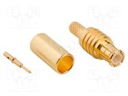 Plug; MCX; male; straight; 50Ω; crimped; for cable; PTFE; -65÷165°C AMPHENOL RF