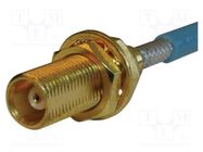 Connector: MCX; plug; female; straight; 50Ω; crimped; for cable AMPHENOL RF