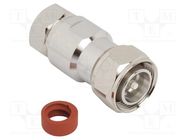 Connector: 4.3-10; male; for cable; straight; plug; 50Ω; IP67; clamp AMPHENOL RF