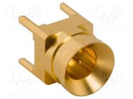 Socket; coaxial; male; straight; 50Ω; THT; on PCBs; -45÷125°C; 6GHz AMPHENOL RF