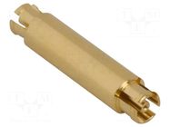 Adapter; SMPM male,both sides; Insulation: PTFE; 50Ω; 40GHz AMPHENOL RF