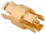 Adapter; SMPM male,both sides; Insulation: PTFE; 50Ω; 40GHz AMPHENOL RF