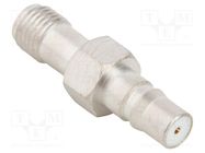 Adapter; QMA female,SMA female; Insulation: PTFE; 50Ω; brass; 6GHz AMPHENOL RF