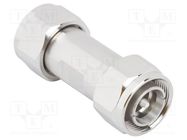 Adapter; 4,3-10 male,both sides; Insulation: PTFE; 50Ω; Mat: brass AMPHENOL RF