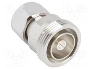 Adapter; 4,3-10 male,7/16 female; Insulation: PTFE; 50Ω; brass AMPHENOL RF