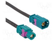 Cable; HSD male,HSD female; straight; 1m; 100Ω AMPHENOL RF