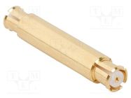 Adapter; SMP male,both sides; Insulation: PTFE; 50Ω; 26.5GHz AMPHENOL RF