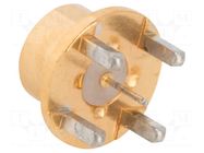 Connector: coaxial; socket; male; straight; 50Ω; THT; on PCBs; 15GHz AMPHENOL RF