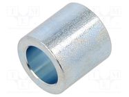 Spacer sleeve; 16mm; cylindrical; steel; zinc; Out.diam: 16mm DREMEC