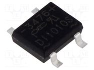 Bridge rectifier: single-phase; Urmax: 1kV; If: 1A; Ifsm: 30A; SMT PanJit Semiconductor