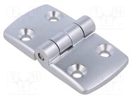 Hinge; Width: 45mm; aluminium; H: 45mm 