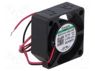 Fan: DC; axial; 12VDC; 25x25x10mm; 2.04m3/h; 24.8dBA; Vapo; 28AWG SUNON