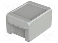 Enclosure: multipurpose; X: 80mm; Y: 113mm; Z: 60mm; BOCUBE; grey BOPLA