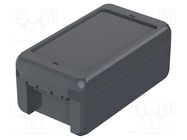 Enclosure: multipurpose; X: 80mm; Y: 151mm; Z: 60mm; BOCUBE; graphite BOPLA