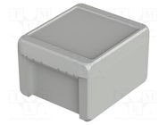 Enclosure: multipurpose; X: 125mm; Y: 151mm; Z: 90mm; BOCUBE; grey BOPLA