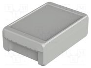 Enclosure: multipurpose; X: 125mm; Y: 191mm; Z: 60mm; BOCUBE; grey BOPLA