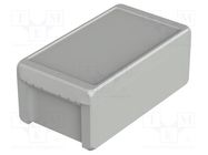 Enclosure: multipurpose; X: 125mm; Y: 231mm; Z: 90mm; BOCUBE; grey BOPLA