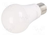 LED lamp; neutral white; E27; 230VAC; 12W; 200°; 4000K; 3pcs. GTV Poland