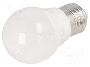 LED lamp; neutral white; E27; 230VAC; 5W; 200°; 4000K; 3pcs. GTV Poland