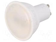 LED lamp; neutral white; GU10; 230VAC; 400lm; 5W; 120°; 4000K; 3pcs. GTV Poland