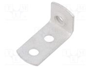 Angle bracket; W: 9.52mm; H: 19.84mm; L: 11.1mm; steel KEYSTONE