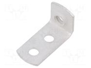 Angle bracket; W: 9.52mm; H: 19.84mm; L: 11.1mm; steel KEYSTONE