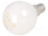 LED lamp; milky; E14; 230VAC; 4W; 360°; 4000K GTV Poland