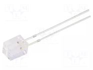 LED; red/green/blue; rectangular; 5x5x7mm; tricolour; 500÷750mcd OPTOSUPPLY