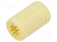 Liner; aluminium,iglidur® J; Ø: 8mm; L: 25mm; DryLin® R IGUS