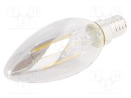 LED lamp; warm white; E14; 230VAC; 240lm; 4W; 360°; 2700K GTV Poland