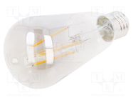 LED lamp; grey; E27; 230VAC; 300lm; 6W; 360°; 1800K GTV Poland