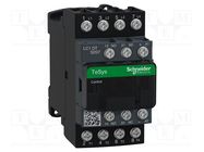 Contactor: 4-pole; NO x4; Auxiliary contacts: NC + NO; 24VDC; 20A SCHNEIDER ELECTRIC