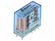 Relay: electromagnetic; SPDT; Ucoil: 12VDC; 16A; 40.61; PCB,socket FINDER