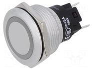 Indicator: LED; flat; green; 24VDC; 24VAC; Ø22mm; 82; aluminium EAO