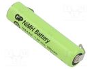 Re-battery: Ni-MH; AAA,R3; 1.2V; 700mAh; soldering lugs GP