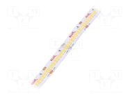 LED tape; white warm; LED/m: 270; 10mm; IP20; 120°; 14.4W/m; 24VDC KLUŚ