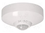 Motion sensor; wall mount; 230VAC; IP20; 8m; Range: 10s÷15min; 360° ORNO