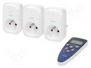 Power socket; plug-in; 230VAC; 30m; socket x3,remote control VIRONE
