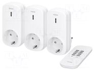 Power socket; plug-in; 230VAC; IP20; 25m; white; Schuko VIRONE