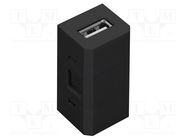 Connector: USB A; Colour: black ORNO