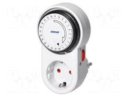 Programmable time switch; 15min÷24h; 230VAC/16A; Usup: 230VAC ORNO