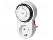 Programmable time switch; 15min÷24h; 230VAC/16A; Usup: 230VAC ORNO