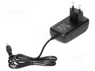 Power supply: switching; mains,plug-in; 13.5VDC; 1.7A; 20W; black ORNO