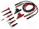 Set of cables and adapters; 3A,10A,36A; black,red CAL TEST